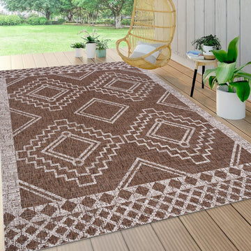 Marokko Diamond Tribal Medallion Indoor/outdoor Area Rug